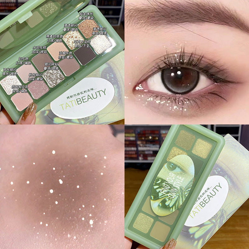 Paleta de sombras de ojos de 12 colores 
