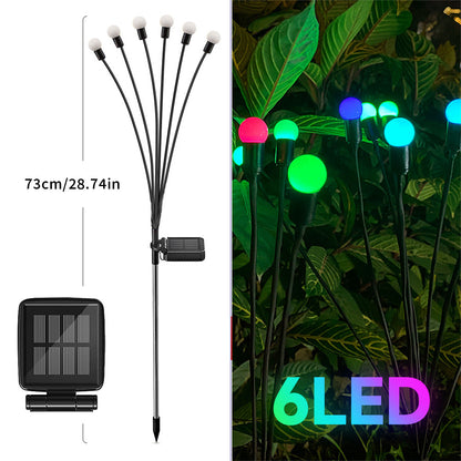 Lámpara LED para jardín Firefly solar transfronteriza 