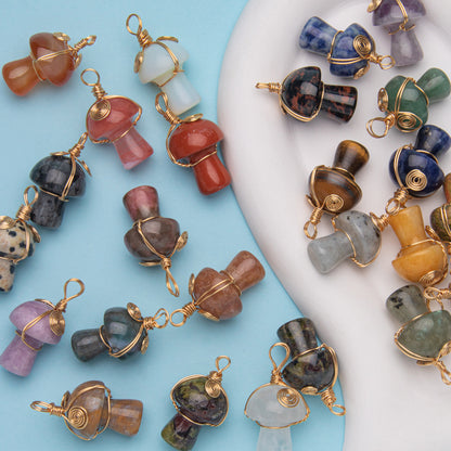 Pendente Cogumelo Cristal 20mm 