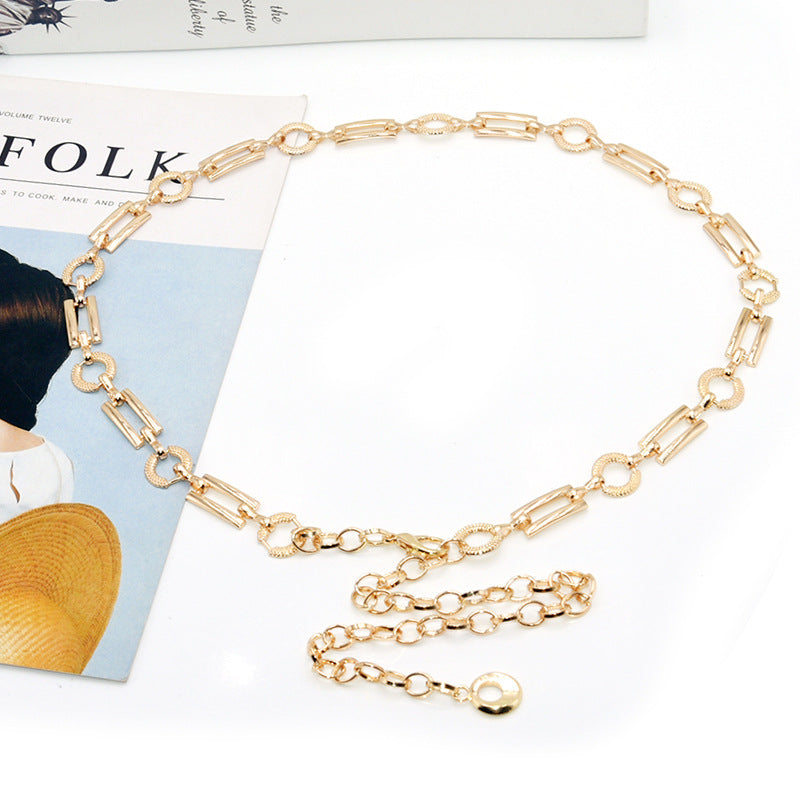 Gold with Versatile Waist Chain