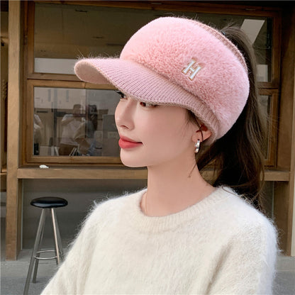 H-Logo Black Knit Cap