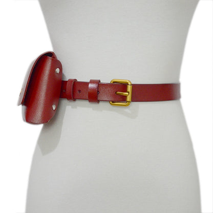 Satchel belt real cowhide