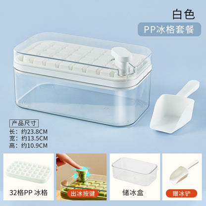 One-touch ice tray