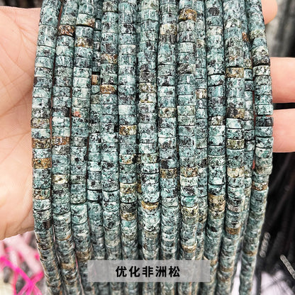 3 * 6Mm natural stone right angle disc loose beads