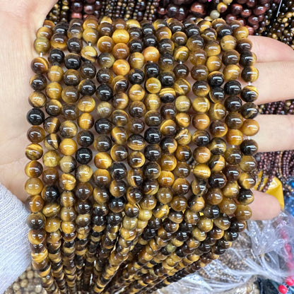 5A tiger eye stone round beads loose beads