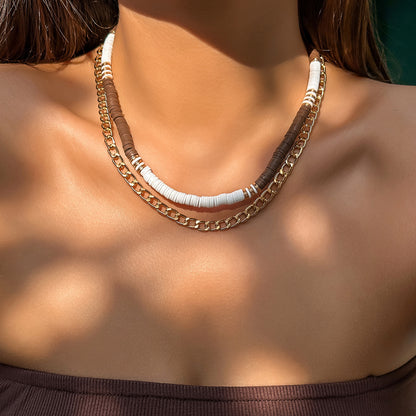 Collar vintage de cerámica blanda