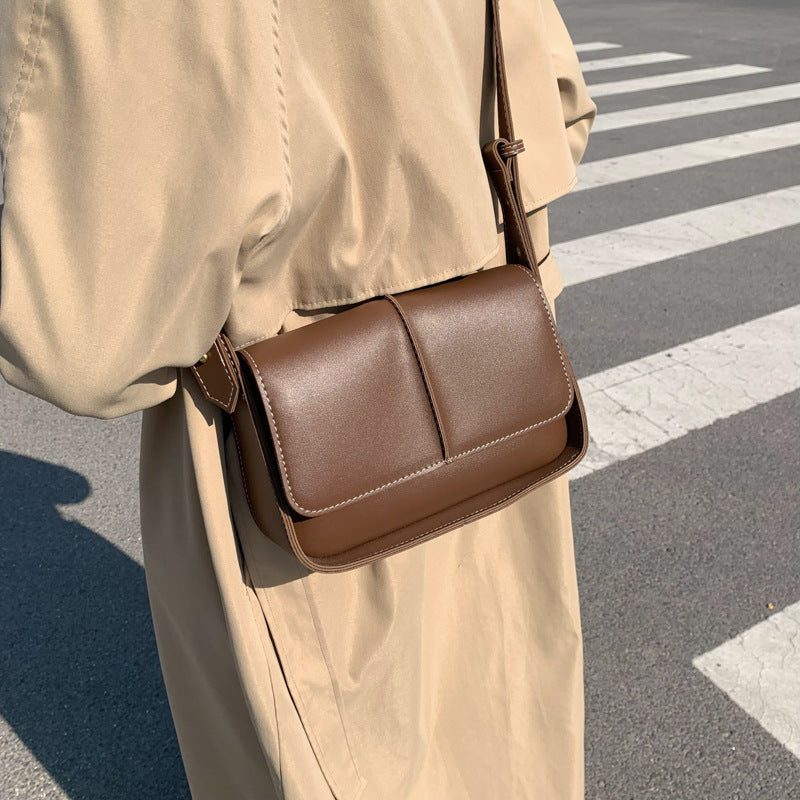 Bolso de mensajero casual retro pequeño bolso cuadrado 