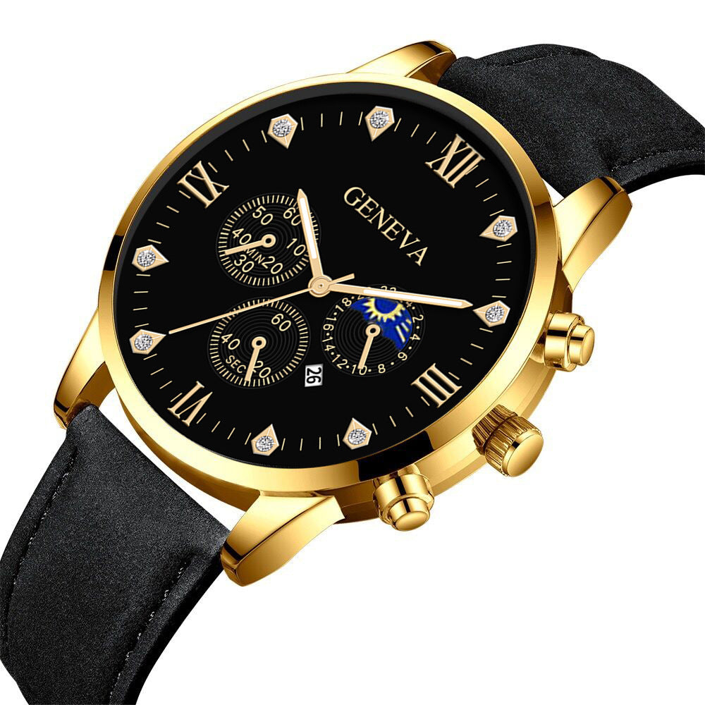 Versatile quartz watch set men