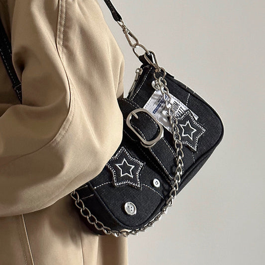 Star Denim American Shoulder Bag