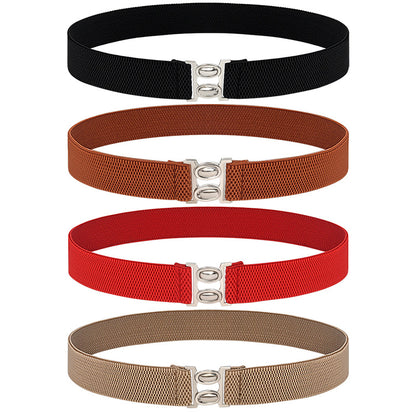 Elastic belt female black