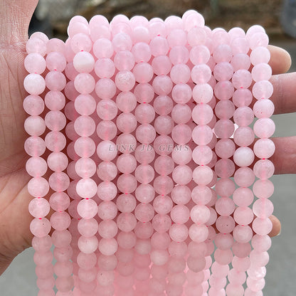 Frosted Natural Full Meat Powder Crystal Loose Beads
