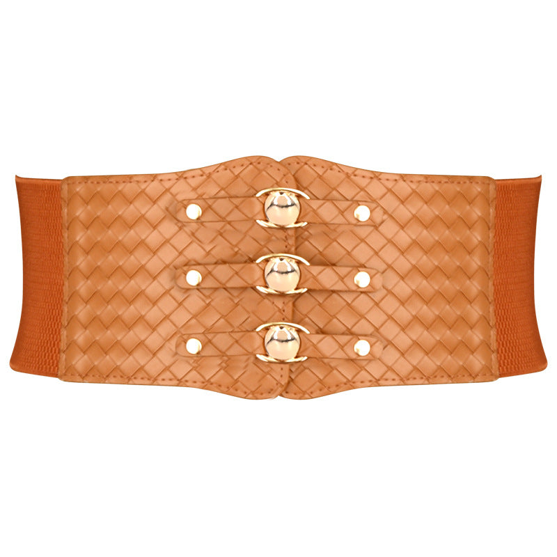 Elastic belt women's wide decoration