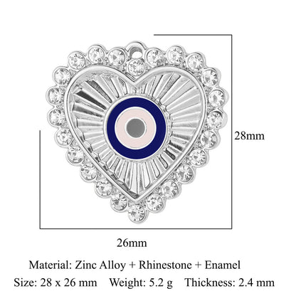 5 pcs/bag, palm eye, alloy necklace, earrings, pendant.