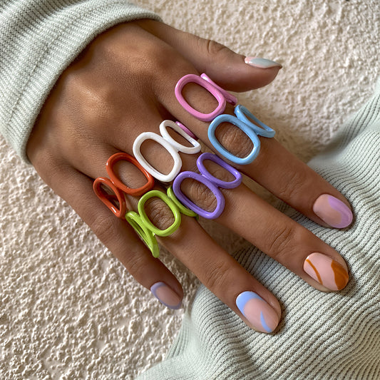 Ring Macaron Personality Tail Ring