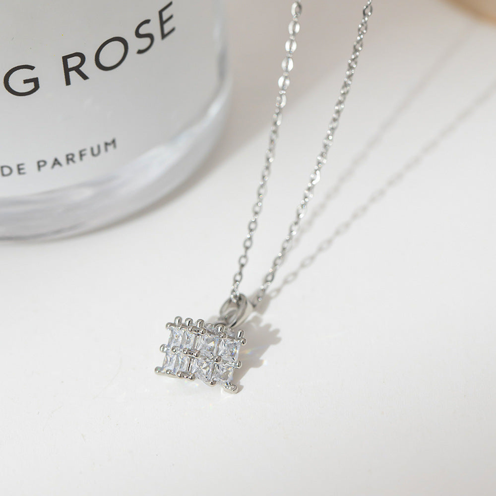 Fashion silver titanium steel necklace