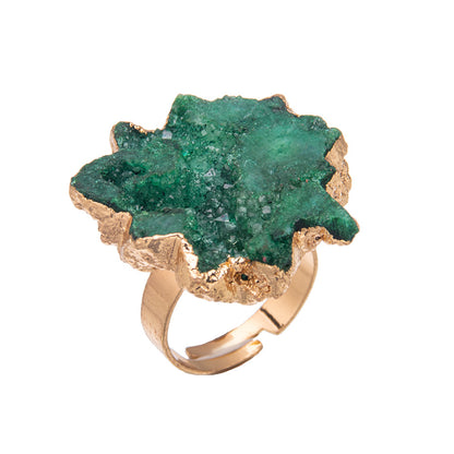 Crystal Cave Sunflower Slice Ring