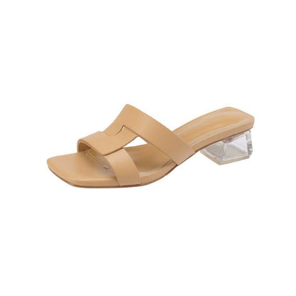Retro half-drag sandals