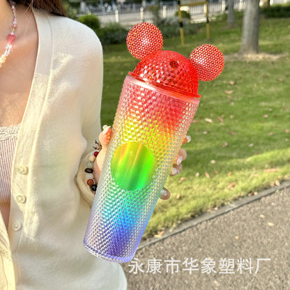 710ML Cat Ear Durian Cup Straw Cup