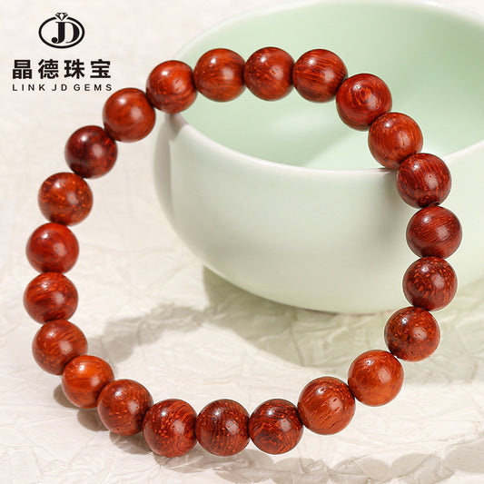 Pulsera de pera de cártamo pulsera de sándalo rojo lobular pulsera de sándalo rojo ojo de gato 