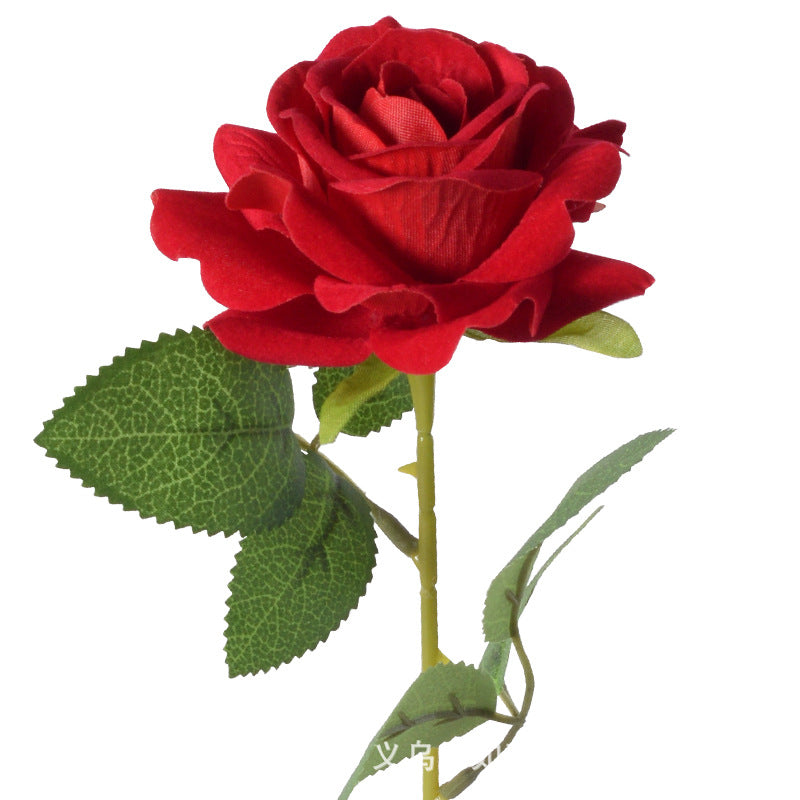 Simulation velvet rose corner rose flower