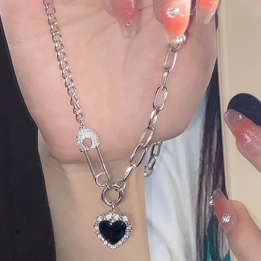 Black Heart Necklace