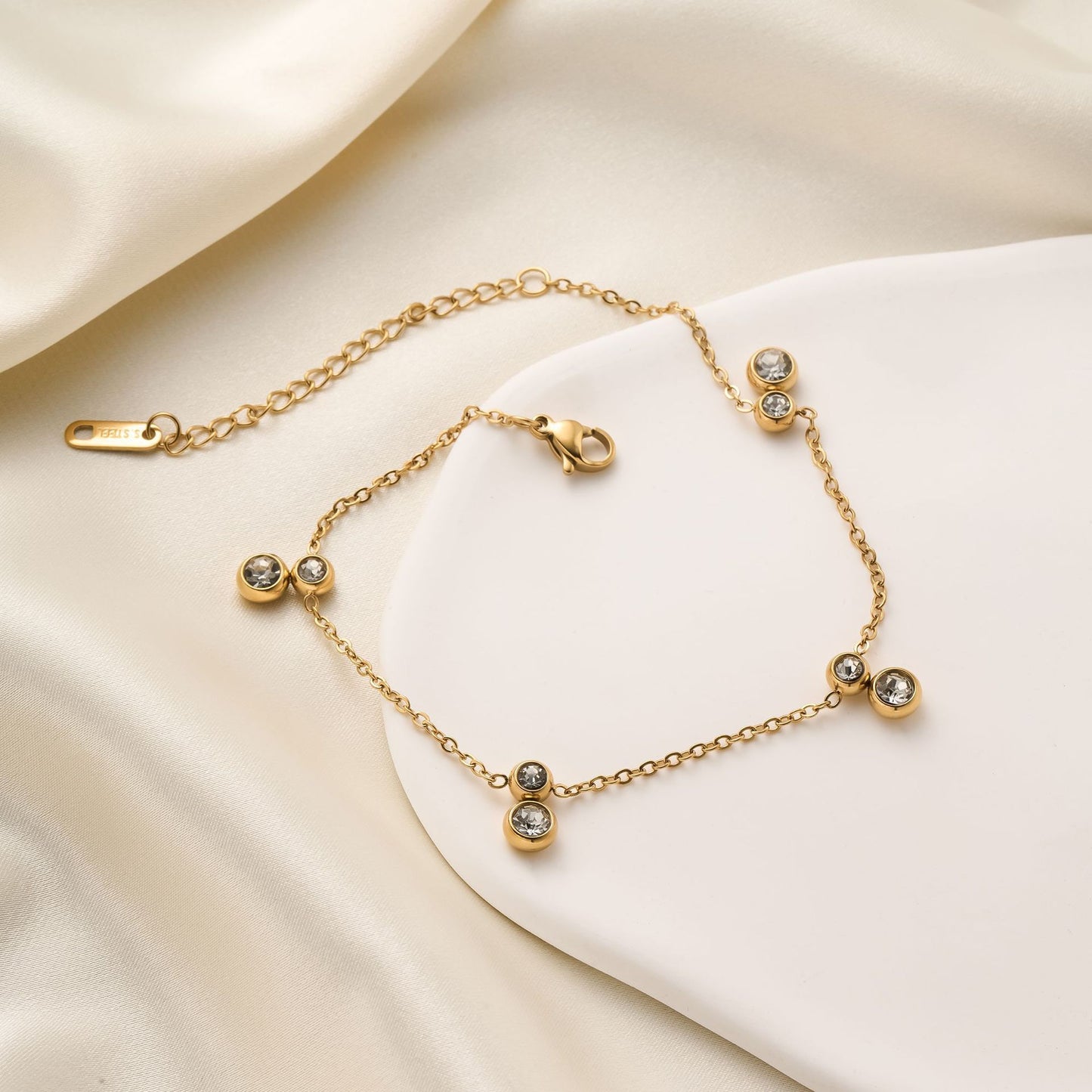 Stainless Steel Diamond Bracelet