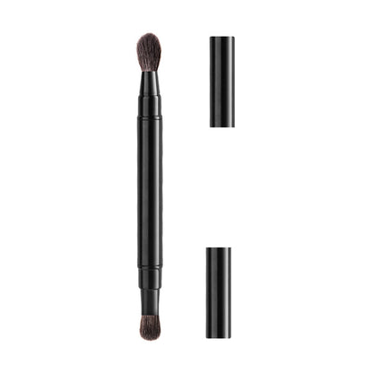 Brocha para mezclar sombras de ojos retráctil portátil de doble cabezal 