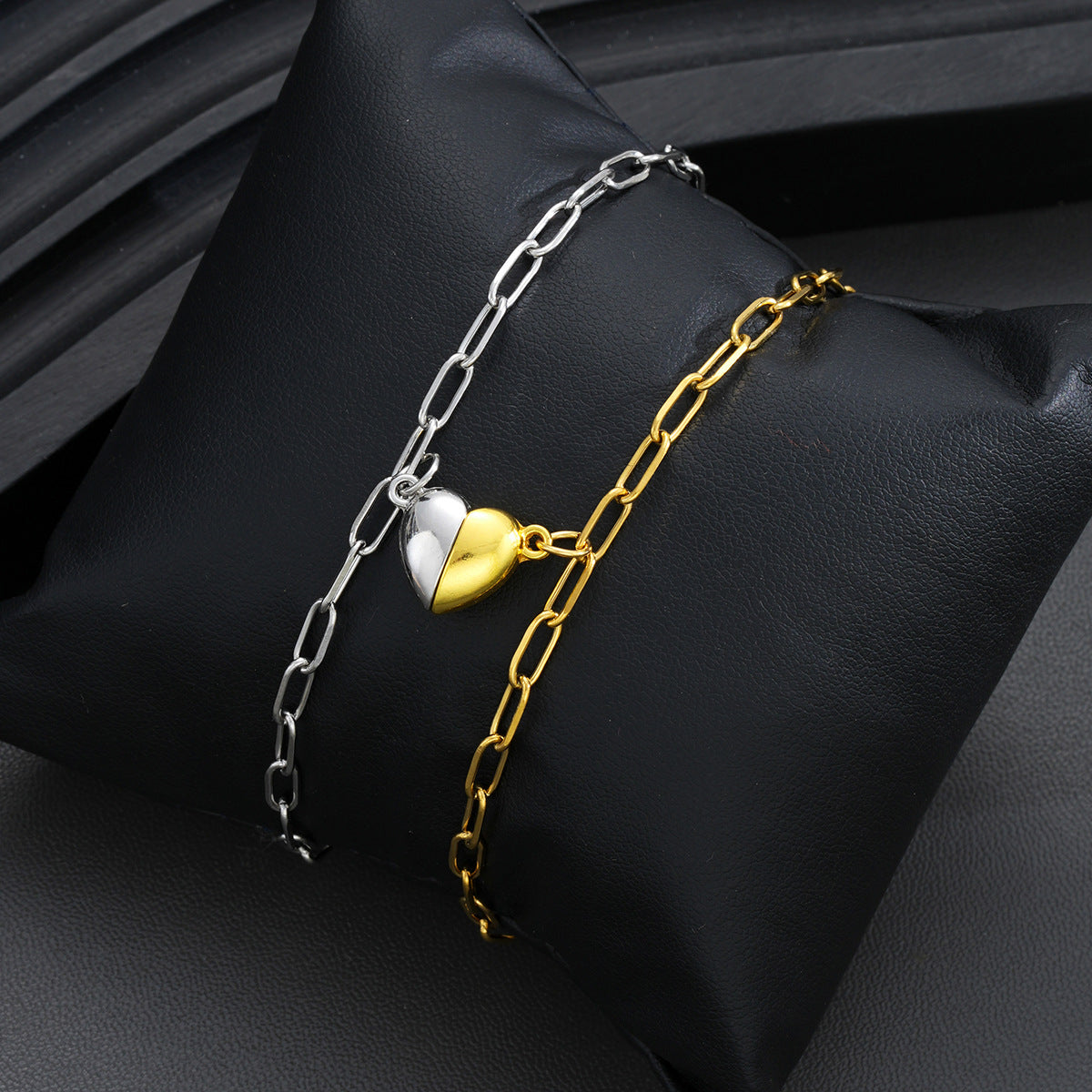 Stainless Steel Magnetic Love Couple Bracelet