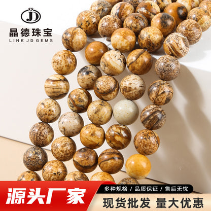Picture stone loose beads DIY jewelry accessories beads
