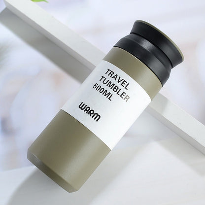 Handle Flat Cover Dual-purpose Vacuum Harajuku Cup