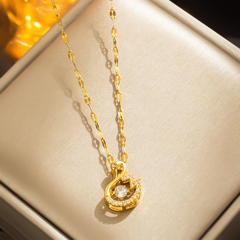 Dream of Swan Necklace: Luxury Gift for Girlfriend