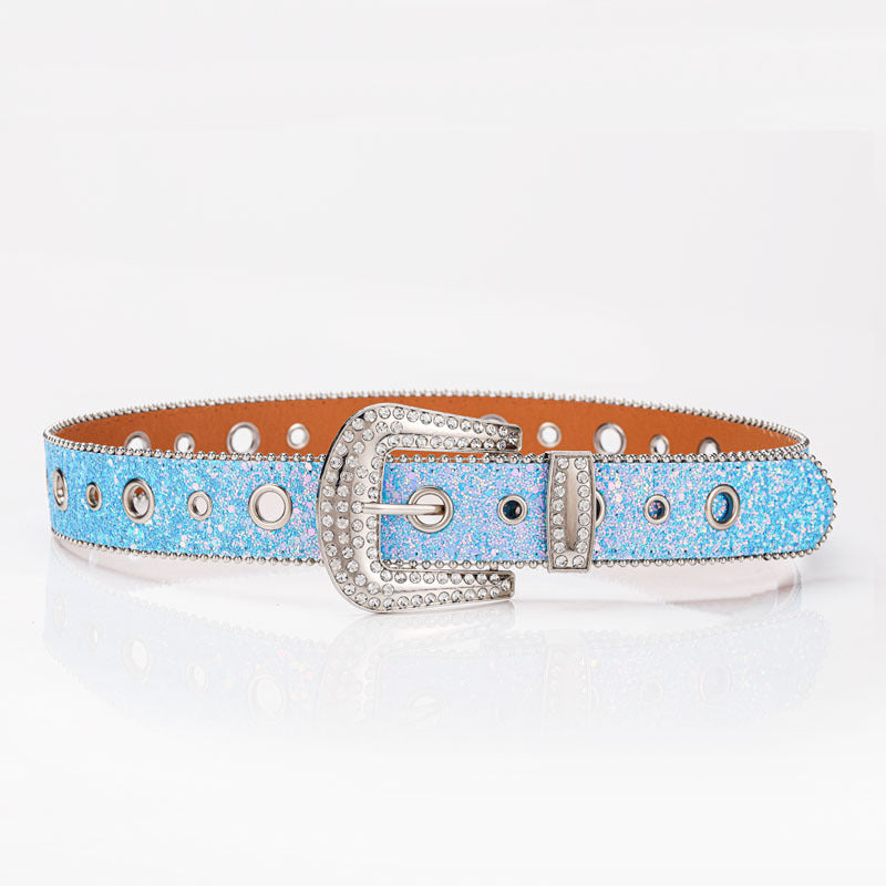 Belt Rhinestone inlaid belt wholesale