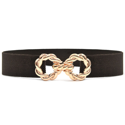 Elastic belt women's wide waist seal simple wholesale