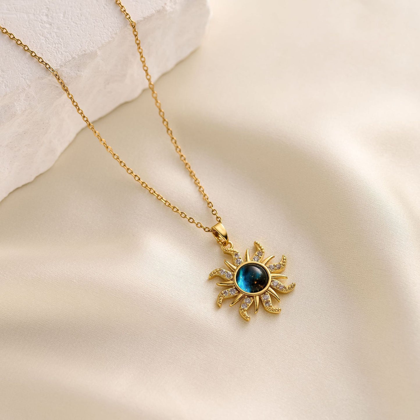 Blue Planet Necklace Woman