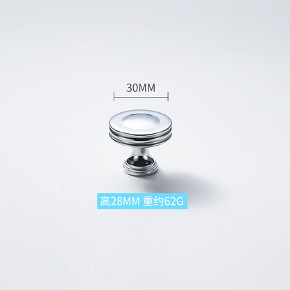 High-end solid brass handle silver plating