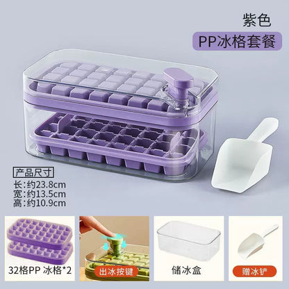 One-touch ice tray