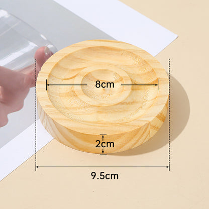 bracelet solid wood display plate hand circumference tray square