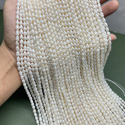 4-5Mm natural threaded freshwater pearl