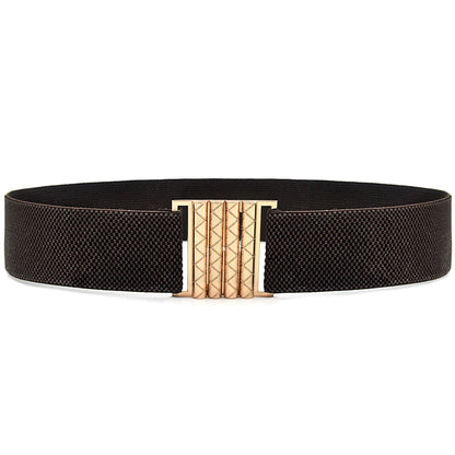 Elastic wide belt women's summer