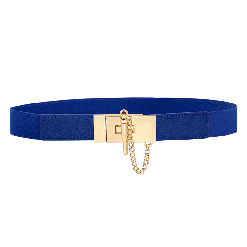 Fashion women's thin belt elastic