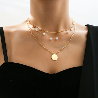 European and American multi-layer necklace