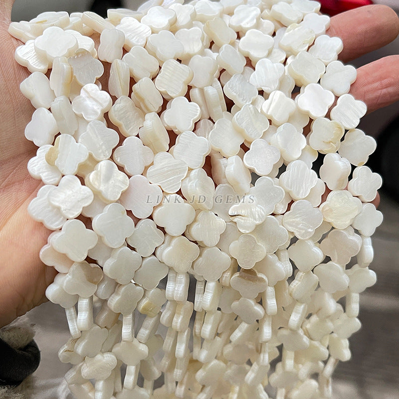 7-8Mm natural freshwater white shell beads