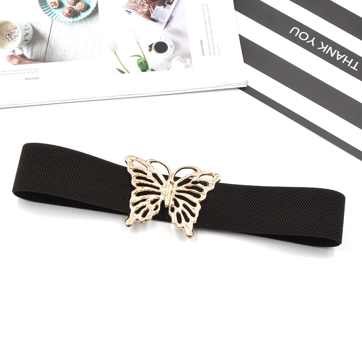 Hollow butterfly decorative belt