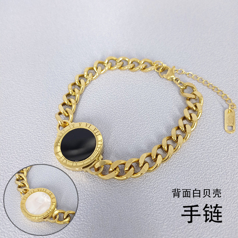 Women's Titanium Steel Adjustable Pull Bracelet (Non-Fading)