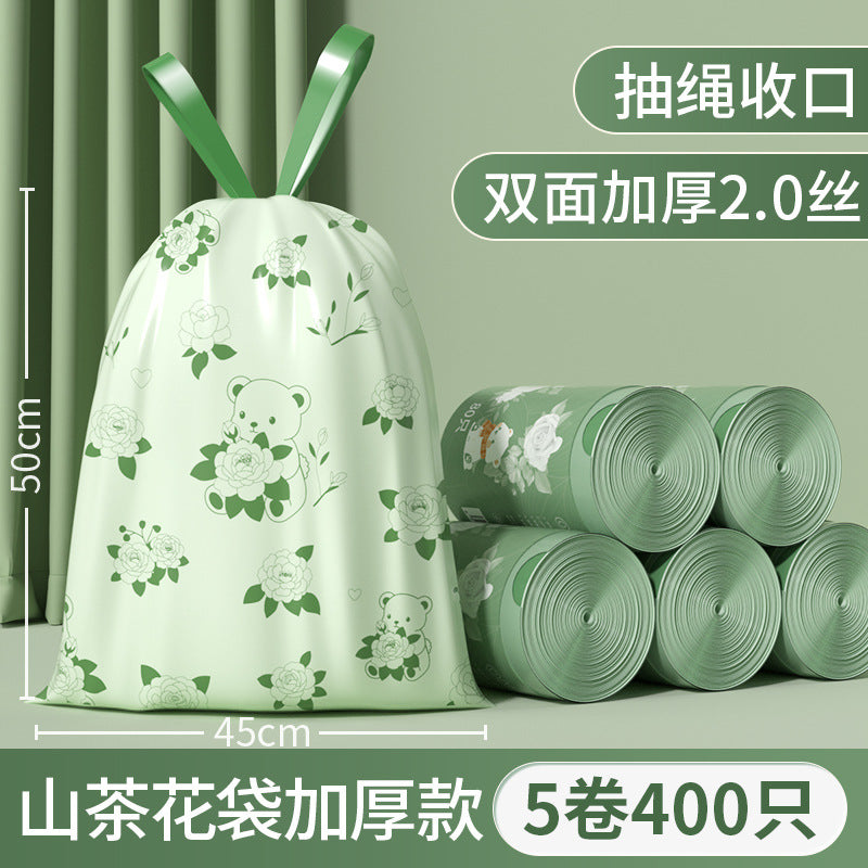 Camellia Scented Tear-Free Garbage Bag Thickened Handheld