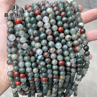 BloodStone Natural African Bloodstone Loose Beads Round Beads