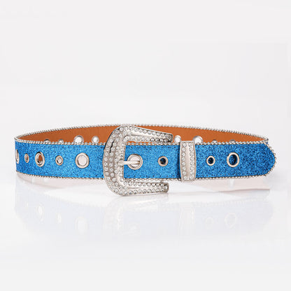 Belt Rhinestone inlaid belt wholesale