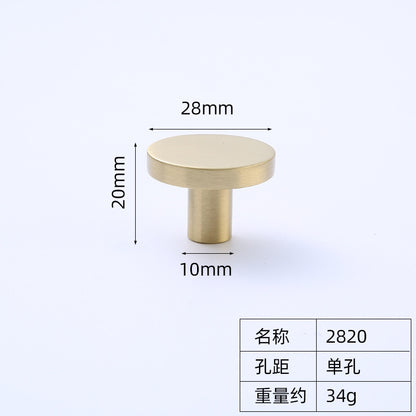 Brass cabinet handle