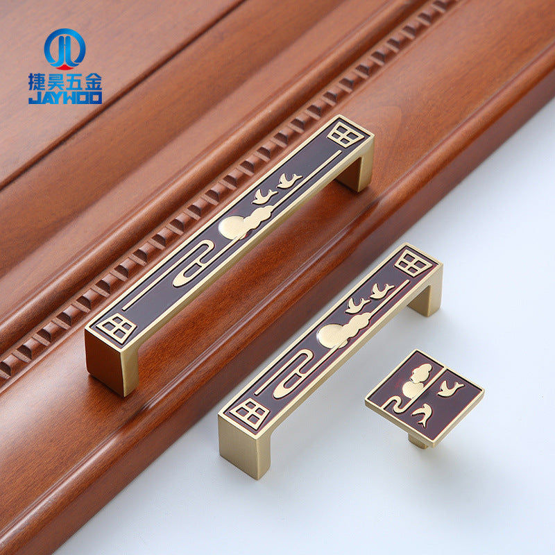 Chinese black copper handle