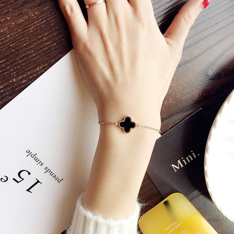 Titanium Steel Bracelet - Non-fading Four-Leaf Clover